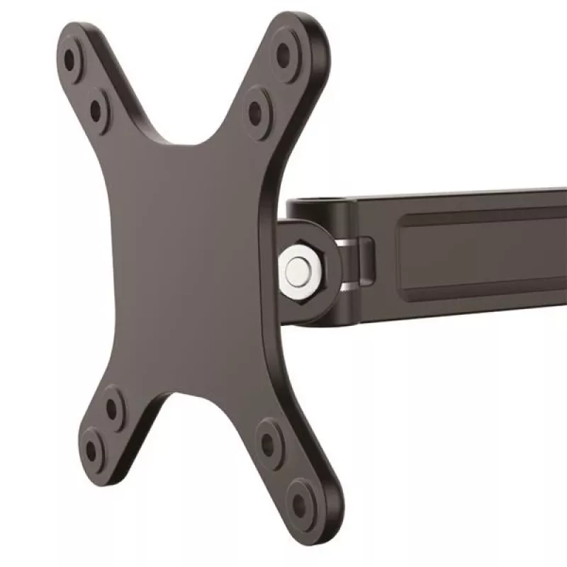 Brazo de monitor de pared StarTech.com - articulación individual, 15 kg, 33 cm (13 inch), 68,6 cm (27 inch), 75 x 75 mm, 100 x 100 mm, negro