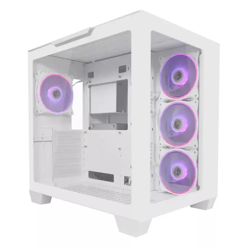 Caja de PC LC-Power Gaming 807W Midi Tower blanca
