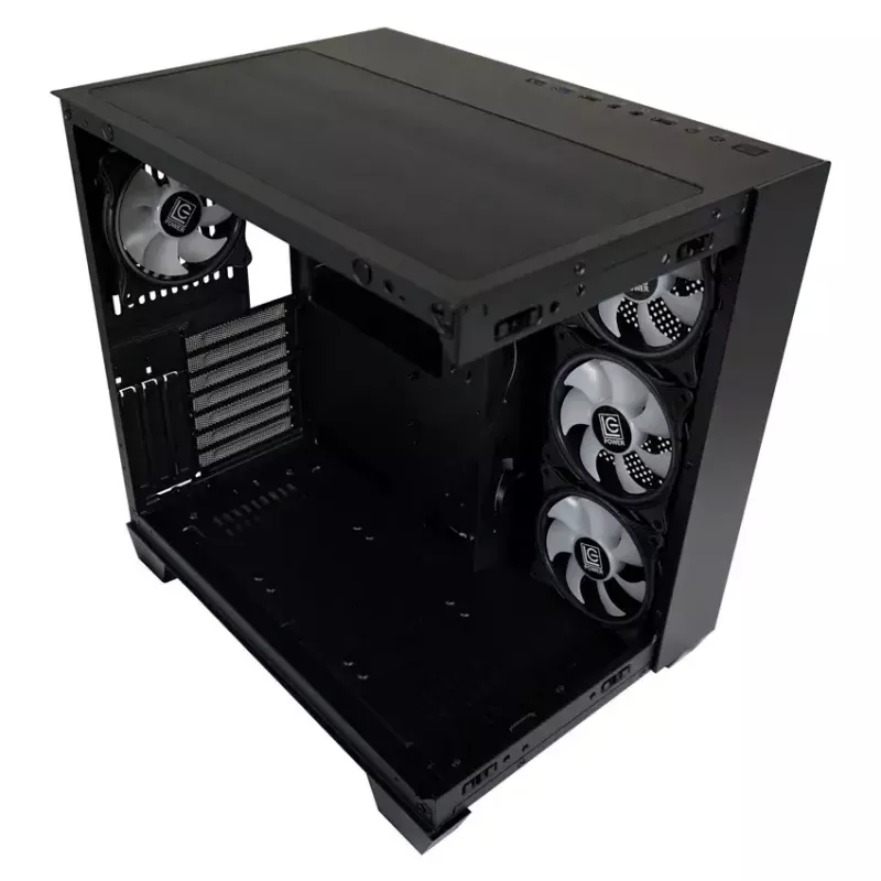 Caja de PC LC-Power 809B Midi Tower negra