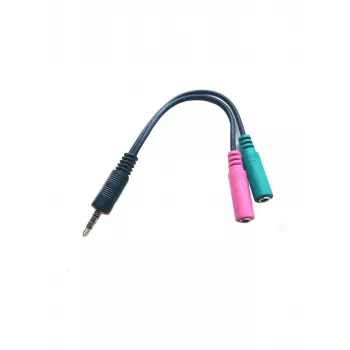 Cable de audio Microconnect AUDALS015 0,25 m 3,5 mm 2 x 3,5 mm negro