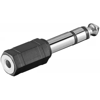 Adaptador de cable Microconnect AUDANR 6,3 mm a 3,5 mm negro