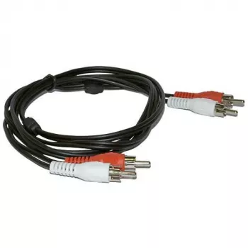 Cable de audio Microconnect AUDCC2 1,5 m 2 x RCA negro