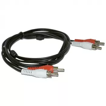 Cable de audio Microconnect AUDCC5 5 m 2 x RCA negro