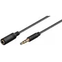Cable de audio Microconnect AUDLG05G 0,5 m 3,5 mm negro