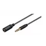 Microconnect AUDLG5G Cable de audio 5 m 3,5 mm Negro