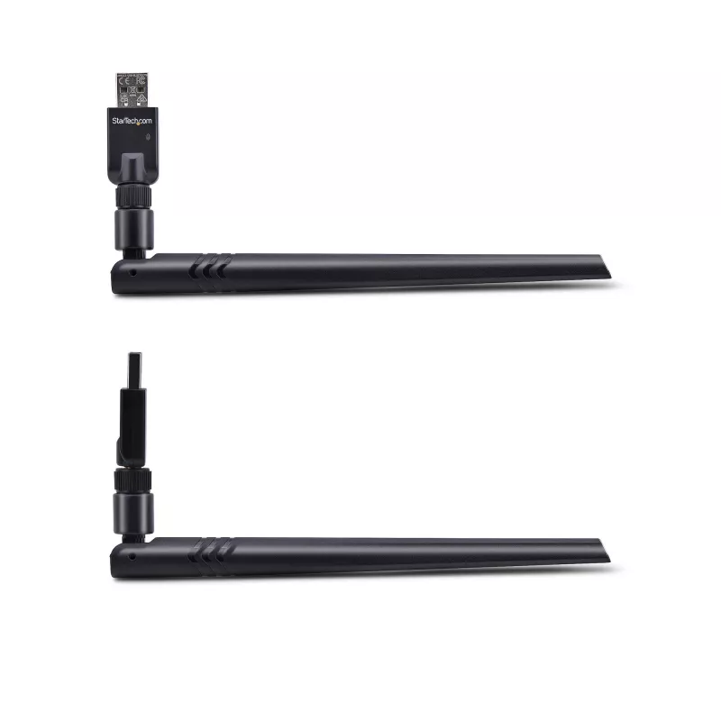 StarTech.com Adaptador USB Bluetooth 5.3 Class 1 Dongle para PC/portátil, conexión de largo alcance para teclado, ratón, streaming de audio y funcionamiento en red PAN, Windows/Linux