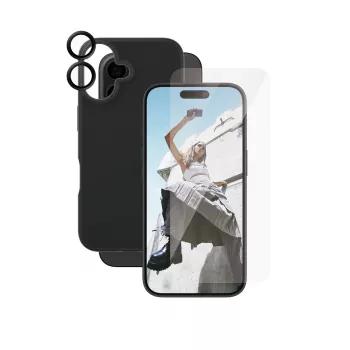 Pack 3 en 1 Funda PanzerGlass CARE by Fashion iPhone 16