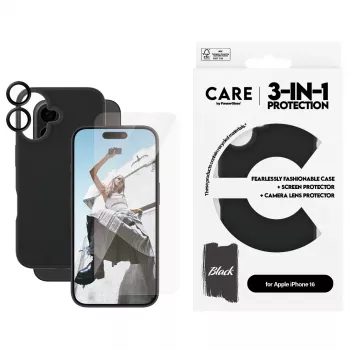 Pack 3 en 1 Funda PanzerGlass CARE by Fashion iPhone 16