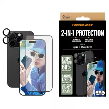 Pack 2 en 1 PanzerGlass iPhone '24 6.3
