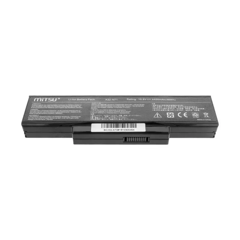 Mitsu BC/AS-K72 batería para Asus K72 K73 N73 X77, 4400 mAh, 48 Wh, 10,8-11,1 V