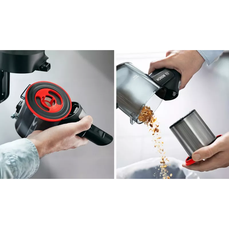 Bosch BCS712XXL Aspirador escoba/escoba eléctrica de batería en seco sin bolsa 0,3 L negro 3 Ah