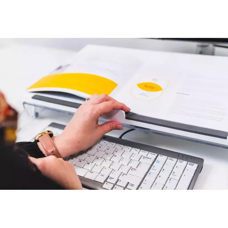 Soporte de documentos/inclinación para escribir BakkerElkhuizen FlexDesk 630