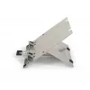 BakkerElkhuizen FlexTop 270 BNEFT270 soporte para portátil de hasta 16 pulgadas (40,6 cm), 7 niveles, altura 90-200 mm, aluminio, gris