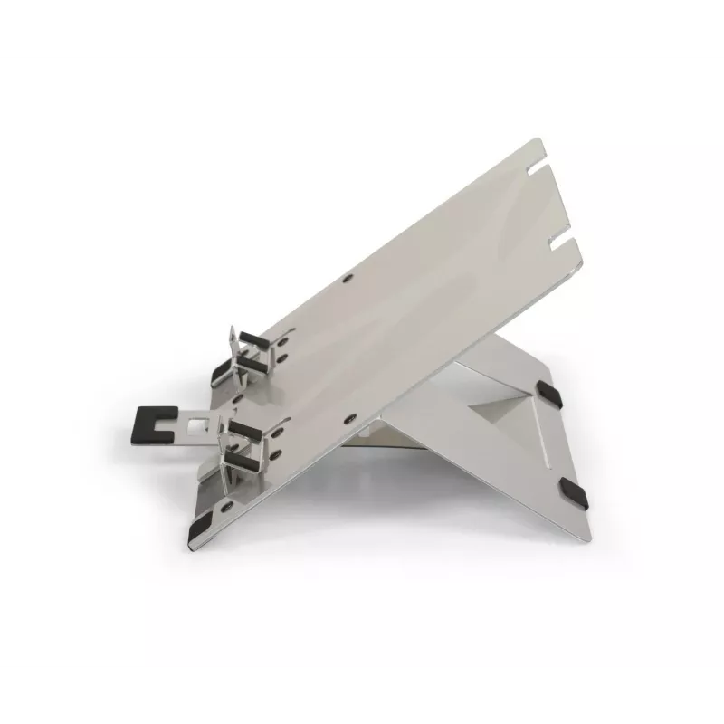 BakkerElkhuizen FlexTop 270 BNEFT270 soporte para portátil de hasta 16 pulgadas (40,6 cm), 7 niveles, altura 90-200 mm, aluminio, gris