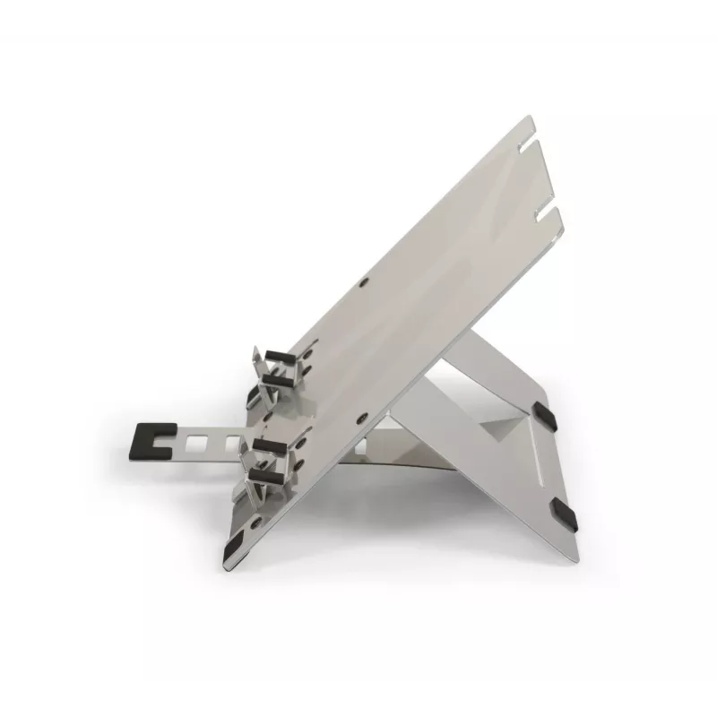 BakkerElkhuizen FlexTop 270 BNEFT270 soporte para portátil de hasta 16 pulgadas (40,6 cm), 7 niveles, altura 90-200 mm, aluminio, gris