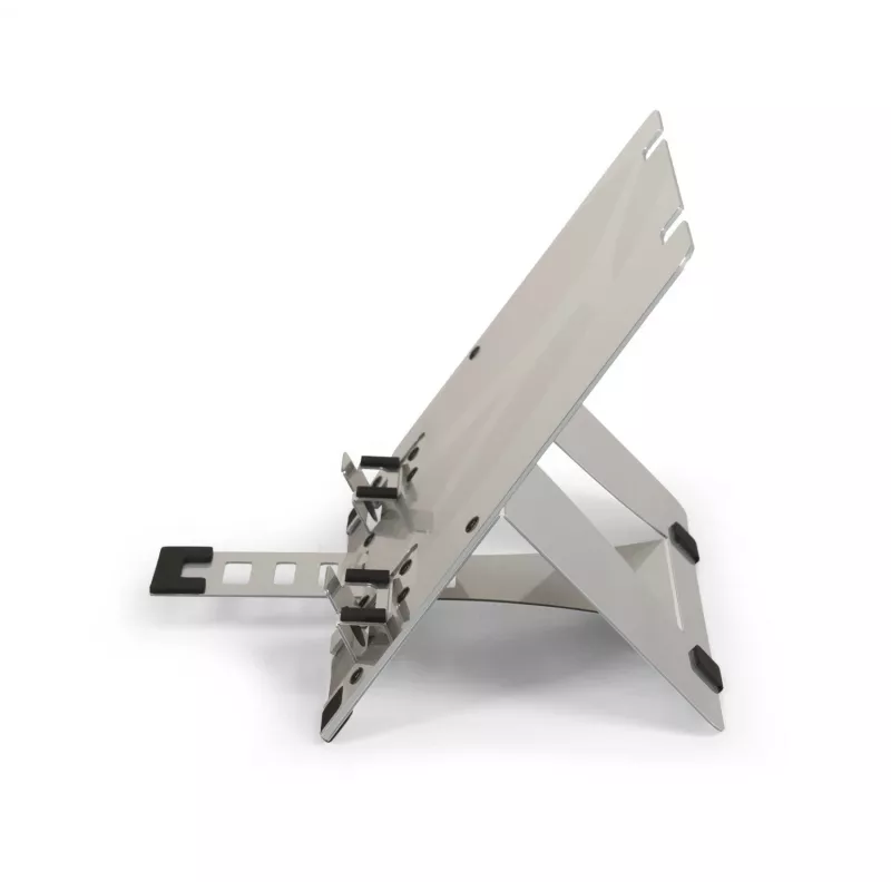 BakkerElkhuizen FlexTop 270 BNEFT270 soporte para portátil de hasta 16 pulgadas (40,6 cm), 7 niveles, altura 90-200 mm, aluminio, gris