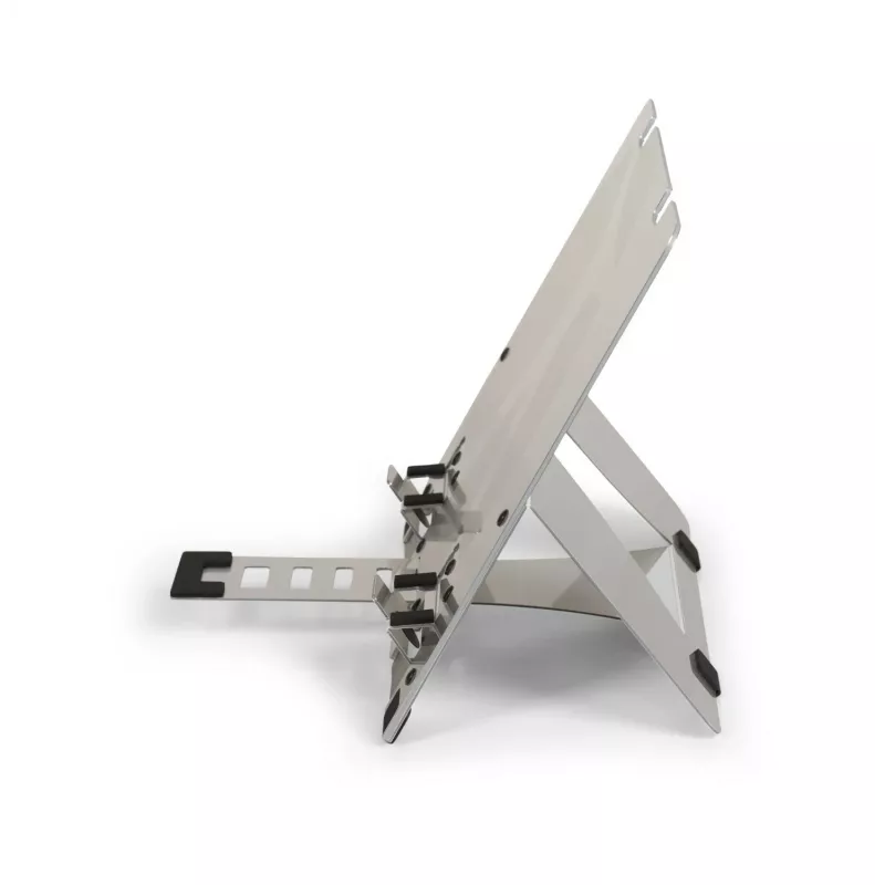 BakkerElkhuizen FlexTop 270 BNEFT270 soporte para portátil de hasta 16 pulgadas (40,6 cm), 7 niveles, altura 90-200 mm, aluminio, gris