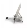 BakkerElkhuizen FlexTop 270 BNEFT270 soporte para portátil de hasta 16 pulgadas (40,6 cm), 7 niveles, altura 90-200 mm, aluminio, gris