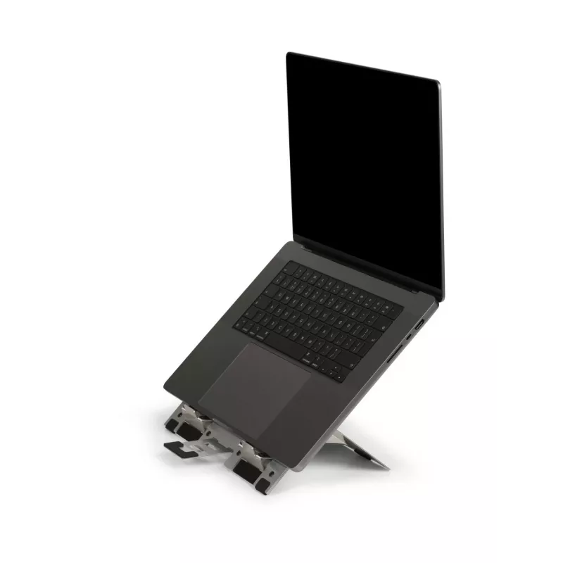 BakkerElkhuizen FlexTop 270 BNEFT270 soporte para portátil de hasta 16 pulgadas (40,6 cm), 7 niveles, altura 90-200 mm, aluminio, gris