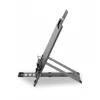 BakkerElkhuizen Ergo-Q Hybrid Pro, soporte para portátil, negro, gris oscuro, aluminio, goma, acero, 25,4 cm (10 inch), 40,6 cm (16 inch), 25,4 cm (10 inch)