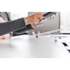 BakkerElkhuizen Q-note 350 soporte para notebook, soporte para portátil, transparente, plástico, acero, 25,4 cm (10