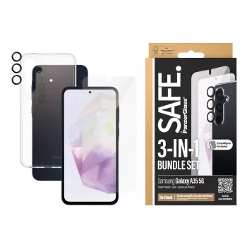 PanzerGlass SAFE. by ® pack de protección 3 en 1 Samsung Galaxy A35 5G