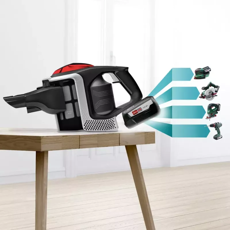 Bosch BSS81POW1 aspirador de escoba batería en seco negro 5 Ah