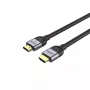 Cable HDMI UNITEK C11086GY01-2M 2m 48 Gbit/s ARC negro gris