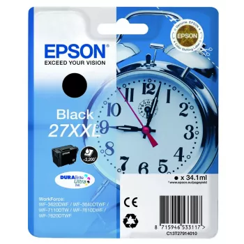 Epson despertador 27XXL DURABrite Ultra cartucho de tinta 1 unidad original negro