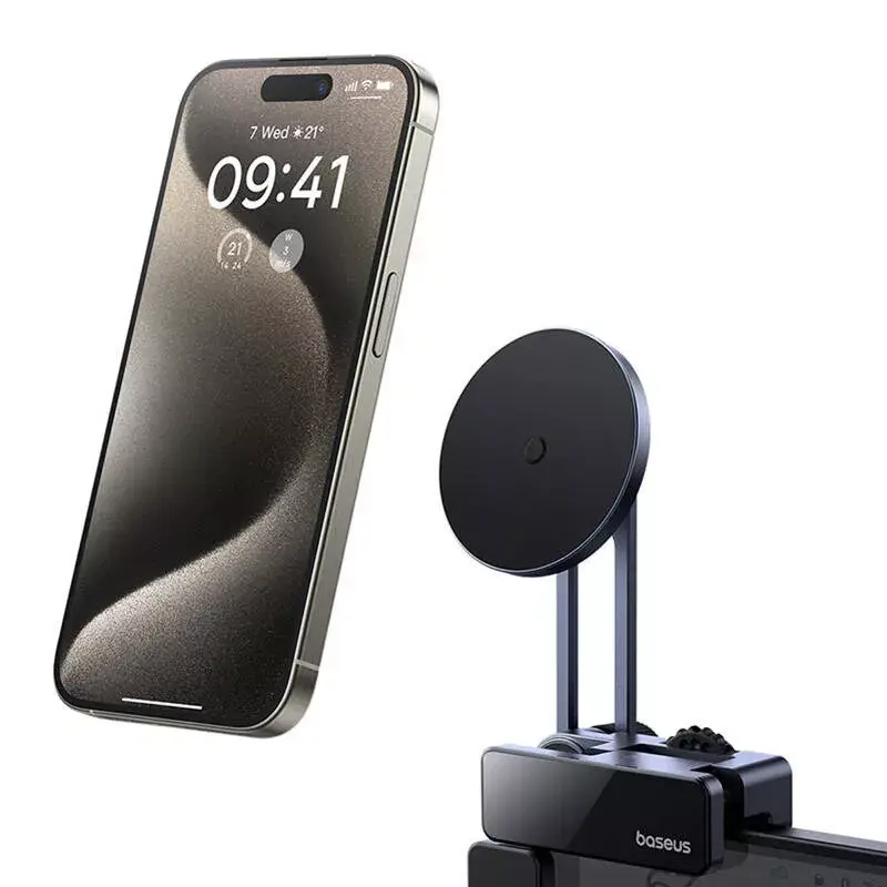 Soporte magnético de coche para pantalla Baseus MaxView gris para fijación de smartphone y tablet al salpicadero