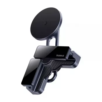 Soporte magnético de coche para pantalla Baseus MaxView gris para fijación de smartphone y tablet al salpicadero