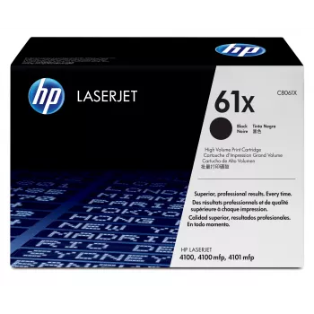 HP 61X cartucho de tóner original LaserJet negro de alto rendimiento 1 ud.