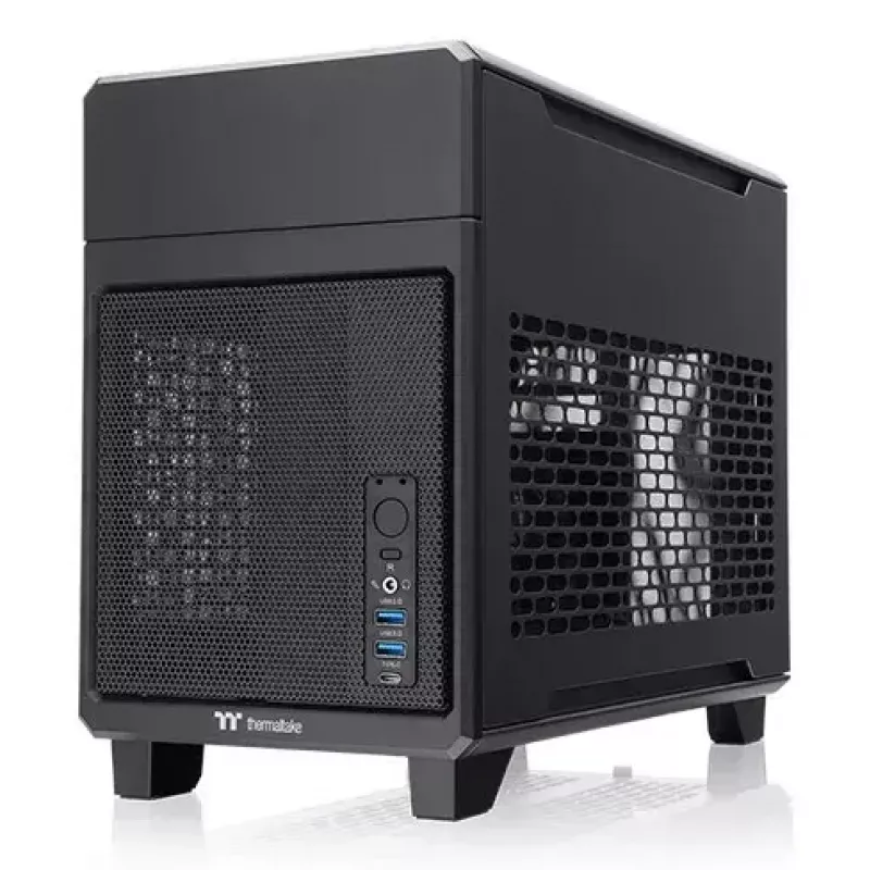 Caja de PC Thermaltake TR100 Mini Tower negra