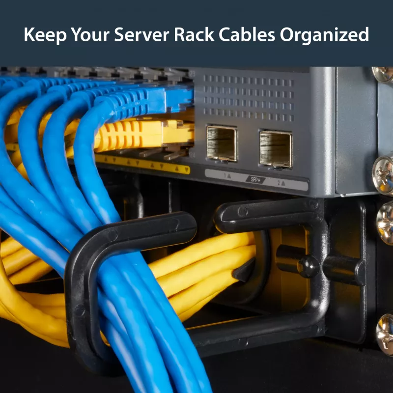 StarTech.com organizador de gestión de cables 1U 19