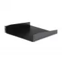 StarTech.com bandeja de rack para servidor 2HE – bandeja universal de montaje en rack para rack y armario de equipos de red de 19 pulgadas – acero de alta resistencia – capacidad de carga 20 kg – bandeja de 400 mm de profundidad, negro