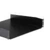 StarTech.com bandeja de rack para servidor 2HE – bandeja universal de montaje en rack para rack y armario de equipos de red de 19 pulgadas – acero de alta resistencia – capacidad de carga 20 kg – bandeja de 400 mm de profundidad, negro