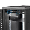 StarTech.com bandeja de rack para servidor 2HE – bandeja universal de montaje en rack para rack y armario de equipos de red de 19 pulgadas – acero de alta resistencia – capacidad de carga 20 kg – bandeja de 400 mm de profundidad, negro
