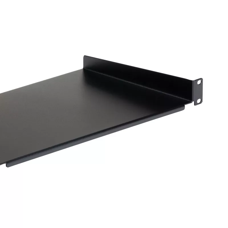 StarTech.com bandeja fija de montaje en rack de servidor 1U - bandeja universal de brazo en voladizo de 25,4 cm de profundidad de acero para rack de equipos AV/red de 19