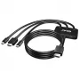CLUB3D USB Type-C + HDMI™ + MiniDisplayPort™ 1.2 a HDMI™ 4K60Hz HDR M/M adaptador activo 32AWG