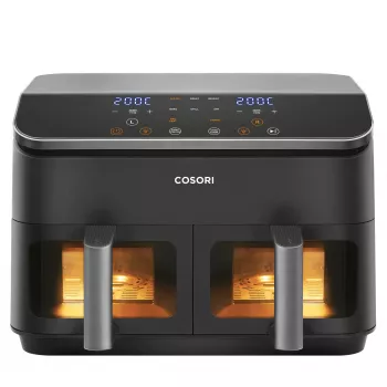 Cosori Dual Basket Chef Edition freidora de aire doble 8,5 L de sobremesa 1750 W negra, plata