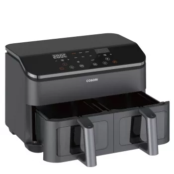 Cosori Dual Basket Chef Edition freidora de aire doble 8,5 L de sobremesa 1750 W negra, plata