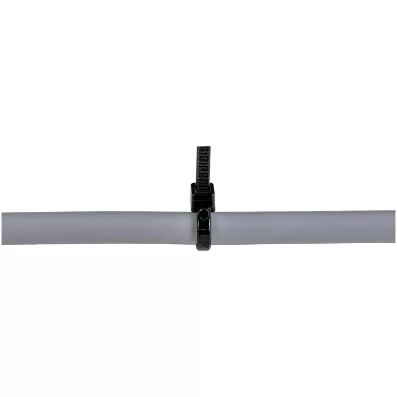 StarTech.com CBMZT6B bridas para cables, pack de 100, 15 cm (6 pulgadas), 3 mm (1/8 de pulgada) de ancho, diámetro de haz de 39 mm, resistencia a la tracción de 18 kg (40 lb), autoblocantes de nailon 66 con punta curva, 94V-2/UL, negras, TAA