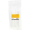 Bridas StarTech.com de 20 cm – 4 mm de ancho, diámetro de haz 55 mm, resistencia a la tracción 22 kg, bridas de nailon autoblocantes con punta curvada – 94V-2/UL listado, pack de 100 – blanco