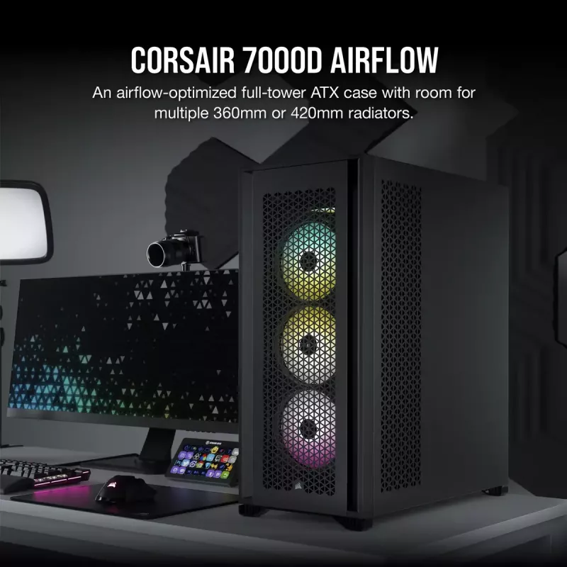 Caja PC Corsair 7000D Airflow Full Tower negra