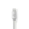 Cable Lightning Nedis CCTB39940AL10 de 1 m aluminio conector de 3,5 mm