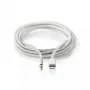 Cable Lightning Nedis CCTB39940AL10 de 1 m aluminio conector de 3,5 mm