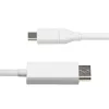 Cable StarTech.com de 6ft (2m) USB-C a DisplayPort 1.2, bidireccional, 4K 60Hz, blanco, cable adaptador de vídeo para Apple MacBook Pro / Air M1 M2 M3 M4, Mac Mini / Studio, compatible con Thunderbolt