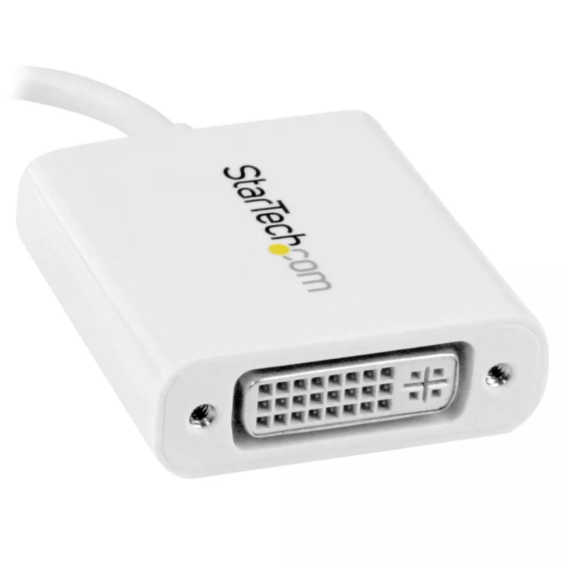 Adaptador StarTech.com USB-C a DVI - blanco, 3.2 Gen 2 (3.1 Gen 2), USB Type-C, salida DVI, 1920 x 1200 píxeles