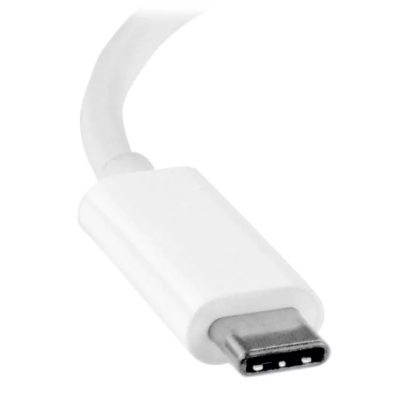 Adaptador StarTech.com USB-C a DVI - blanco, 3.2 Gen 2 (3.1 Gen 2), USB Type-C, salida DVI, 1920 x 1200 píxeles