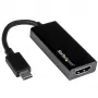Adaptador StarTech.com USB-C a HDMI con 4K 30Hz - negro, 3.2 Gen 2 (3.1 Gen 2), USB Type-C, salida HDMI, 3840 x 2160 píxeles